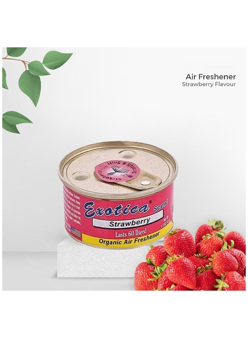 EXOTICA Car Air Freshener Set-Strawberry Pack Of 3 - Image 3
